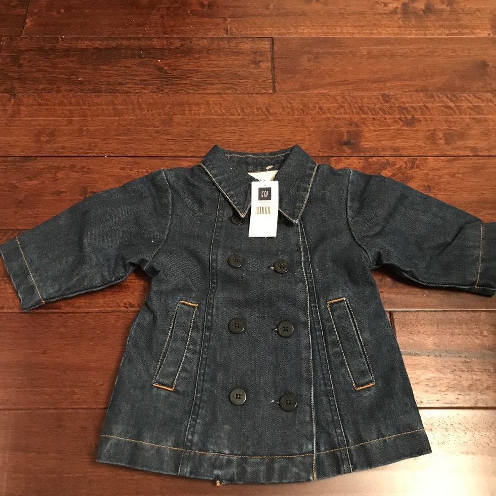 Baby Gap denim pea coat